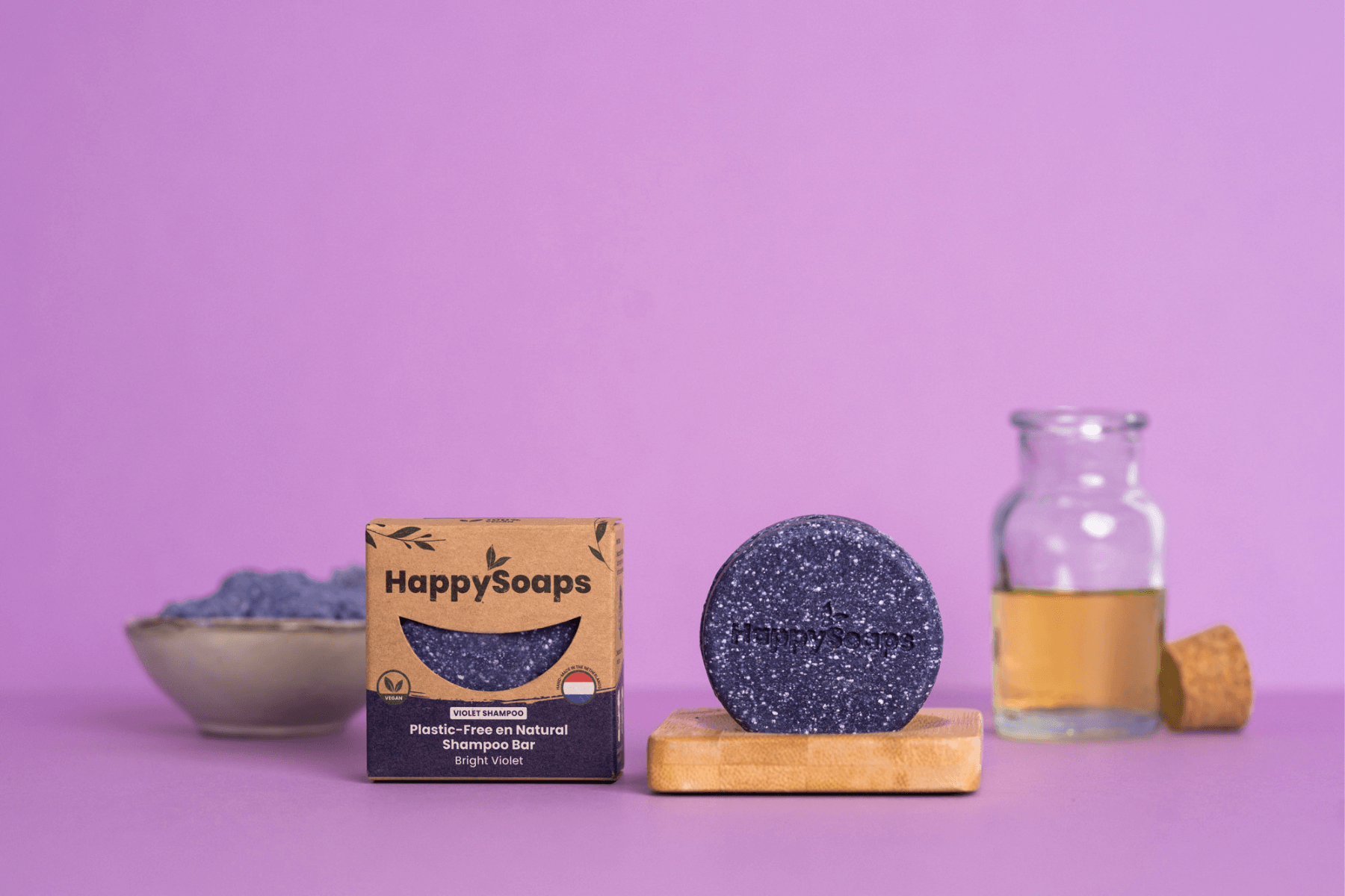 Zilver Shampoo Bar - Bright Violet - HappySoaps NL